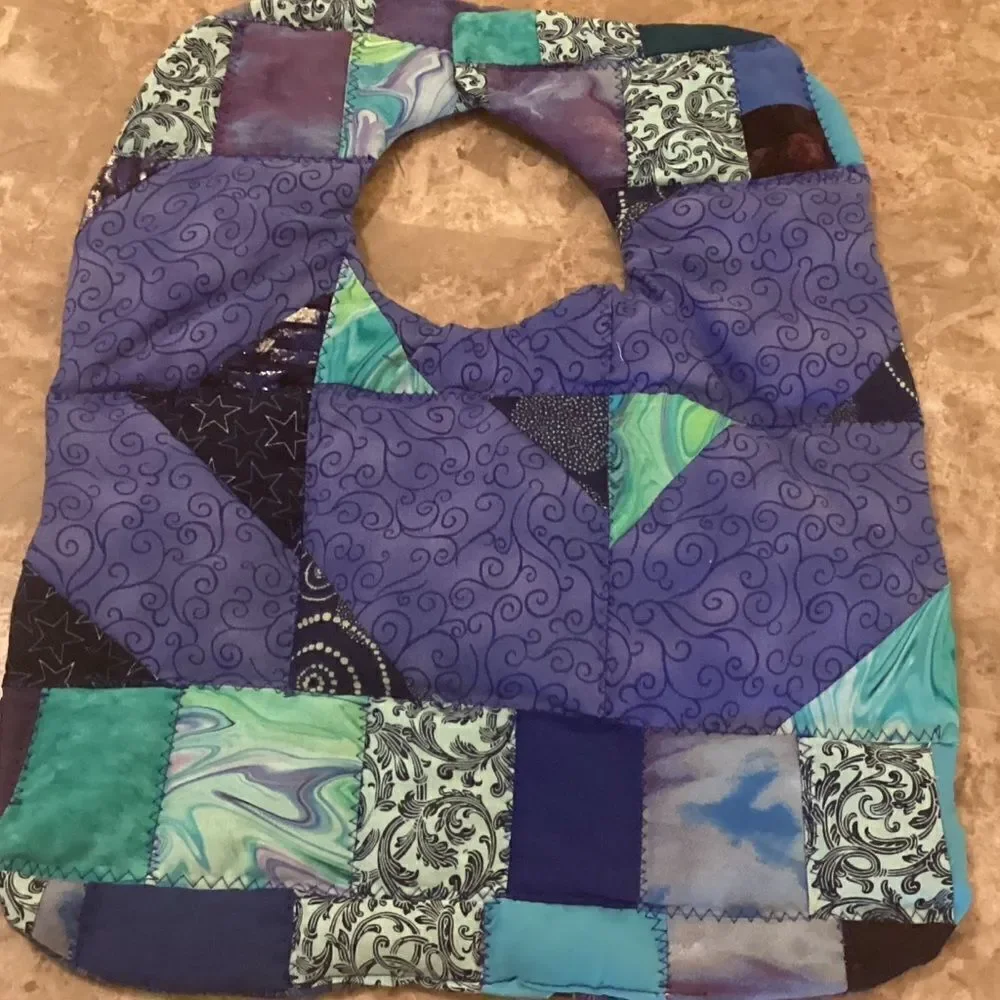 Hand Crafted Reversible Baby Bib. $12 each or 3/$25